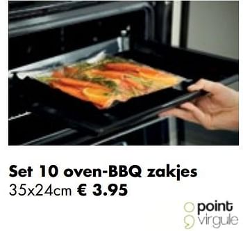 Aanbiedingen Set 10 oven-bbq zakjes - Point-Virgule - Geldig van 26/04/2021 tot 24/05/2021 bij Multi Bazar