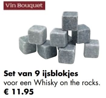 Aanbiedingen Set van 9 ijsblokjes - Vin Bouquet - Geldig van 26/04/2021 tot 24/05/2021 bij Multi Bazar