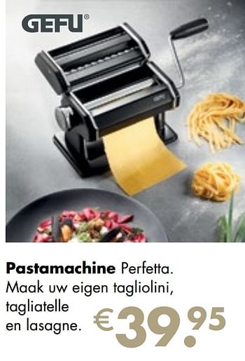 Aanbiedingen Pastamachine perfetta - Gefu - Geldig van 26/04/2021 tot 24/05/2021 bij Multi Bazar
