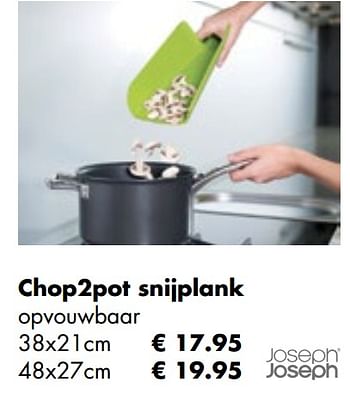 Aanbiedingen Chop2pot snijplank - Joseph Joseph - Geldig van 26/04/2021 tot 24/05/2021 bij Multi Bazar