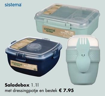 Aanbiedingen Saladebox - Sistema - Geldig van 26/04/2021 tot 24/05/2021 bij Multi Bazar