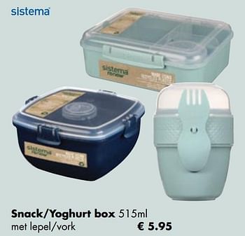 Aanbiedingen Snack-yoghurt box - Sistema - Geldig van 26/04/2021 tot 24/05/2021 bij Multi Bazar
