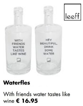 Aanbiedingen Waterfles - Leeff - Geldig van 26/04/2021 tot 24/05/2021 bij Multi Bazar