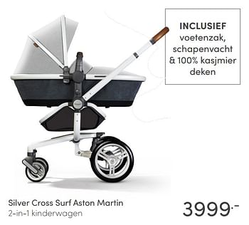 Aanbiedingen Silver cross surf aston martin 2-in-1 kinderwagen - Silver Cross - Geldig van 25/04/2021 tot 01/05/2021 bij Baby & Tiener Megastore