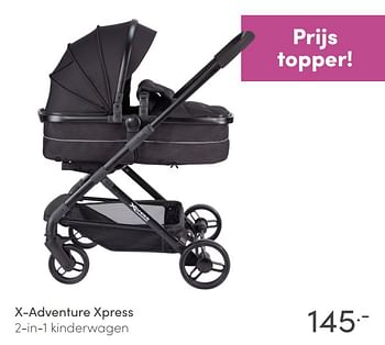 Aanbiedingen X-adventure xpress 2-in-1 kinderwagen - Xadventure - Geldig van 25/04/2021 tot 01/05/2021 bij Baby & Tiener Megastore