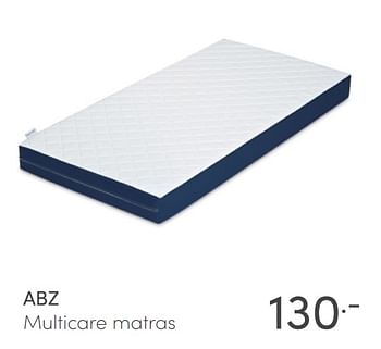 Aanbiedingen Abz multicare matras - ABZ - Geldig van 25/04/2021 tot 01/05/2021 bij Baby & Tiener Megastore