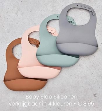 Aanbiedingen Baby slab siliconen - Jollein - Geldig van 25/04/2021 tot 01/05/2021 bij Baby & Tiener Megastore