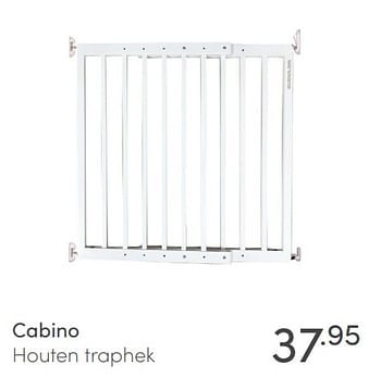 Aanbiedingen Cabino houten traphek - Cabino - Geldig van 25/04/2021 tot 01/05/2021 bij Baby & Tiener Megastore