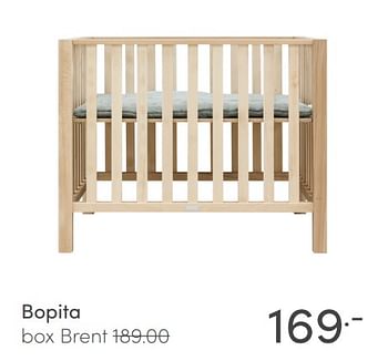 Aanbiedingen Bopita box brent - Bopita - Geldig van 25/04/2021 tot 01/05/2021 bij Baby & Tiener Megastore