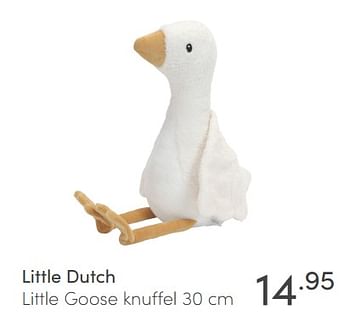 Aanbiedingen Little dutch little goose knuffel - Little Dutch - Geldig van 25/04/2021 tot 01/05/2021 bij Baby & Tiener Megastore