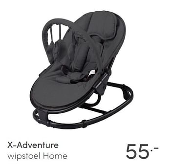 Aanbiedingen X-adventure wipstoel home - Xadventure - Geldig van 25/04/2021 tot 01/05/2021 bij Baby & Tiener Megastore