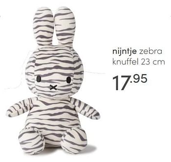 Aanbiedingen Nijntje zebra knuffel - Nijntje - Geldig van 25/04/2021 tot 01/05/2021 bij Baby & Tiener Megastore