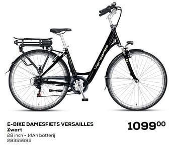 Aanbiedingen E-bike damesfiets versailles zwart - Versailles - Geldig van 20/04/2021 tot 25/05/2021 bij Supra Bazar