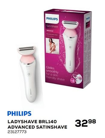 Aanbiedingen Philips ladyshave brl140 advanced satinshave - Philips - Geldig van 20/04/2021 tot 25/05/2021 bij Supra Bazar