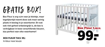 Aanbiedingen Box fleur t.w.v. - Huismerk - Baby-Dump - Geldig van 19/04/2021 tot 15/05/2021 bij Baby-Dump