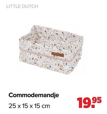 Aanbiedingen Commodemandje - Little Dutch - Geldig van 19/04/2021 tot 15/05/2021 bij Baby-Dump