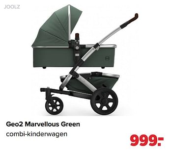 Aanbiedingen Geo2 marvellous green combi-kinderwagen - Joolz - Geldig van 19/04/2021 tot 15/05/2021 bij Baby-Dump