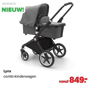 Aanbiedingen Lynx combi-kinderwagen - Bugaboo - Geldig van 19/04/2021 tot 15/05/2021 bij Baby-Dump