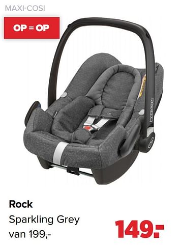 Aanbiedingen Rock sparkling grey - Maxi-cosi - Geldig van 19/04/2021 tot 15/05/2021 bij Baby-Dump