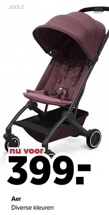 Aanbiedingen Aer diverse kleuren - Joolz - Geldig van 19/04/2021 tot 15/05/2021 bij Baby-Dump