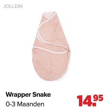 Aanbiedingen Wrapper snake - Jollein - Geldig van 19/04/2021 tot 15/05/2021 bij Baby-Dump