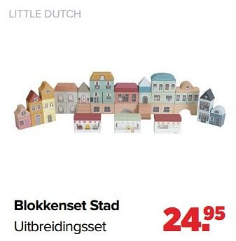 Aanbiedingen Blokkenset stad uitbreidingsset - Little Dutch - Geldig van 19/04/2021 tot 15/05/2021 bij Baby-Dump