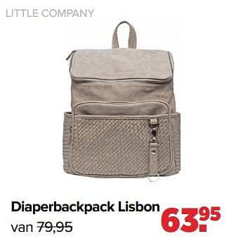 Aanbiedingen Diaperbackpack lisbon - Little Company - Geldig van 19/04/2021 tot 15/05/2021 bij Baby-Dump