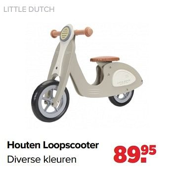 Aanbiedingen Houten loopscooter - Little Dutch - Geldig van 19/04/2021 tot 15/05/2021 bij Baby-Dump