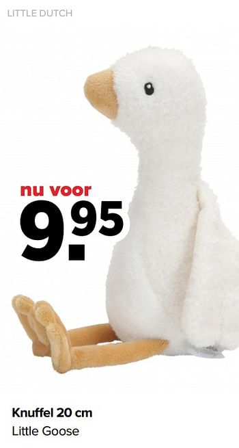 Aanbiedingen Knuffel little goose - Little Dutch - Geldig van 19/04/2021 tot 15/05/2021 bij Baby-Dump