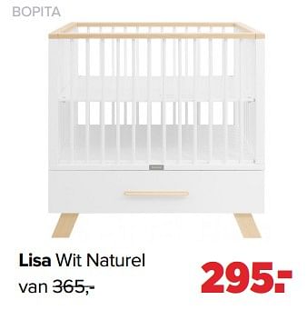 Aanbiedingen Lisa wit naturel - Bopita - Geldig van 19/04/2021 tot 15/05/2021 bij Baby-Dump