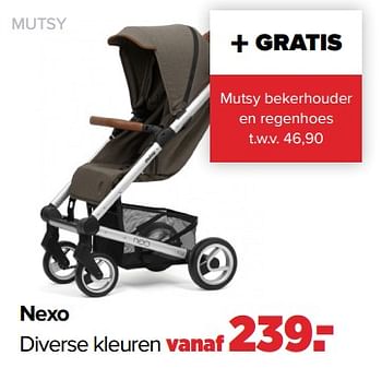 Aanbiedingen Nexo diverse kleuren - Mutsy - Geldig van 19/04/2021 tot 15/05/2021 bij Baby-Dump