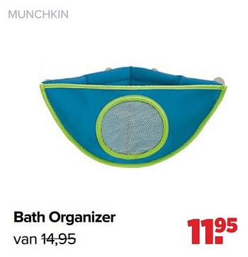 Aanbiedingen Bath organizer - Munchkin - Geldig van 19/04/2021 tot 15/05/2021 bij Baby-Dump