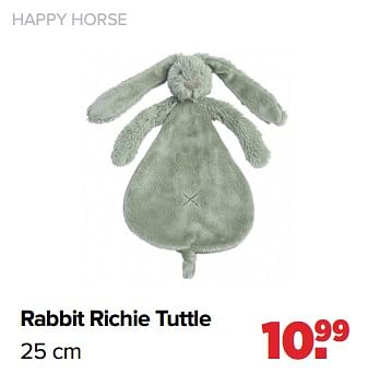 Aanbiedingen Rabbit richie tuttle - Happy Horse - Geldig van 19/04/2021 tot 15/05/2021 bij Baby-Dump