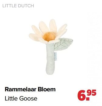 Aanbiedingen Rammelaar bloem little goose - Little Dutch - Geldig van 19/04/2021 tot 15/05/2021 bij Baby-Dump
