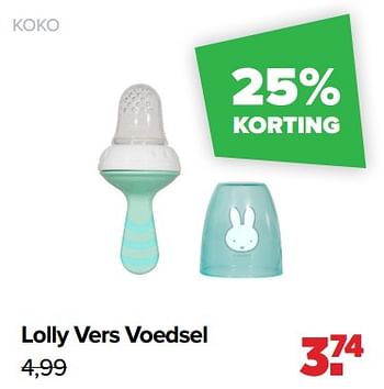 Aanbiedingen Lolly vers voedsel - Koko - Geldig van 19/04/2021 tot 15/05/2021 bij Baby-Dump