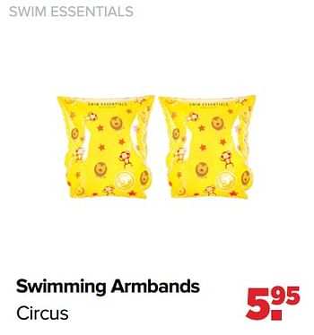 Aanbiedingen Swimming armbands circus - Swim Essentials - Geldig van 19/04/2021 tot 15/05/2021 bij Baby-Dump