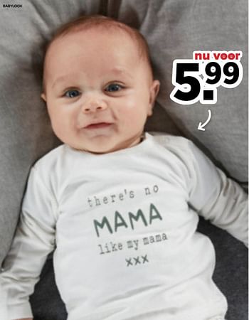 Aanbiedingen T-shirt - Baby look - Geldig van 19/04/2021 tot 15/05/2021 bij Baby-Dump
