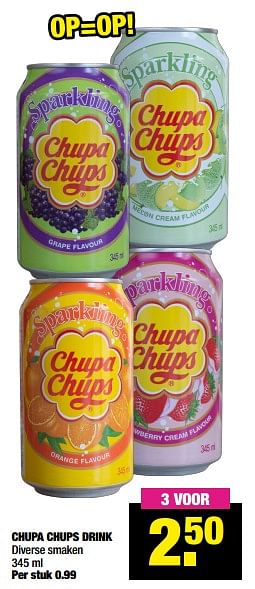 Aanbiedingen Chupa chups drink - Chupa Chups - Geldig van 26/04/2021 tot 09/05/2021 bij Big Bazar