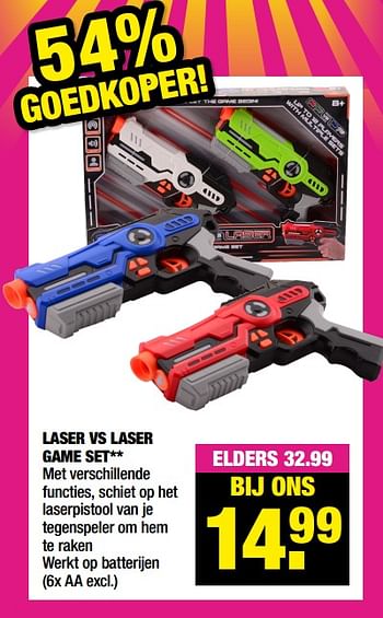 Aanbiedingen Laser vs laser game set - Laser X - Geldig van 26/04/2021 tot 09/05/2021 bij Big Bazar