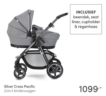 Aanbiedingen Silver cross pacific 2-in-1 kinderwagen - Silver Cross - Geldig van 02/05/2021 tot 08/05/2021 bij Baby & Tiener Megastore