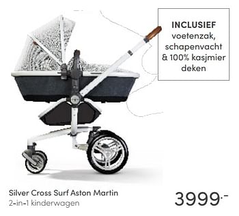 Aanbiedingen Silver cross surf aston martin 2-in-1 kinderwagen - Silver Cross - Geldig van 02/05/2021 tot 08/05/2021 bij Baby & Tiener Megastore