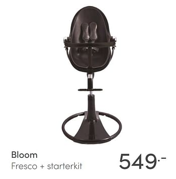 Aanbiedingen Bloom fresco + starterkit - Bloom - Geldig van 02/05/2021 tot 08/05/2021 bij Baby & Tiener Megastore