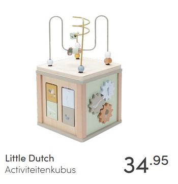 Aanbiedingen Little dutch activiteitenkubus - Little Dutch - Geldig van 09/05/2021 tot 15/05/2021 bij Baby & Tiener Megastore