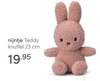 Aanbiedingen Nijntje teddy knuffel - Nijntje - Geldig van 09/05/2021 tot 15/05/2021 bij Baby & Tiener Megastore