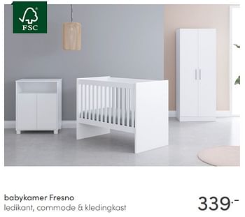 Aanbiedingen Babykamer fresno - Huismerk - Baby &amp; Tiener Megastore - Geldig van 09/05/2021 tot 15/05/2021 bij Baby & Tiener Megastore