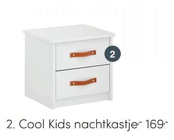 Aanbiedingen Cool kids nachtkastje - Cool Kids - Geldig van 09/05/2021 tot 15/05/2021 bij Baby & Tiener Megastore