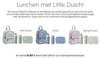 Aanbiedingen Little dutch de nieuwe mepal lunchboxen - Little Dutch - Geldig van 09/05/2021 tot 15/05/2021 bij Baby & Tiener Megastore