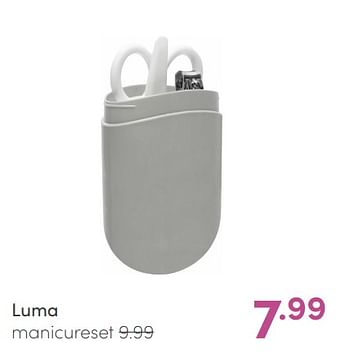 Aanbiedingen Luma manicureset - Luma Babycare - Geldig van 09/05/2021 tot 15/05/2021 bij Baby & Tiener Megastore