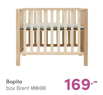 Aanbiedingen Bopita box brent - Bopita - Geldig van 09/05/2021 tot 15/05/2021 bij Baby & Tiener Megastore