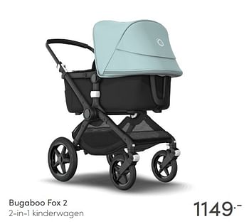 Aanbiedingen Bugaboo fox 2 2-in-1 kinderwagen - Bugaboo - Geldig van 09/05/2021 tot 15/05/2021 bij Baby & Tiener Megastore